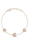 Sphera Milano Pavé Butterfly Bracelet In Gold
