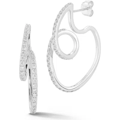 Sphera Milano Pavé Drop Earrings In Silver
