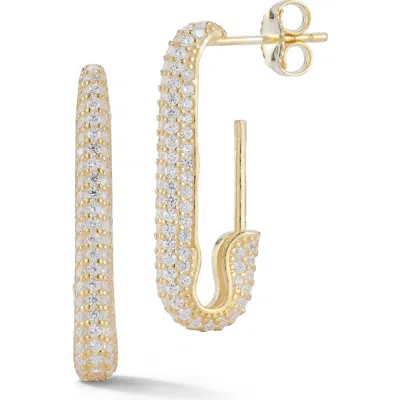 Sphera Milano Pavé Hoop Earrings In Gold