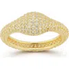 Sphera Milano Pavé Signet Ring In Gold