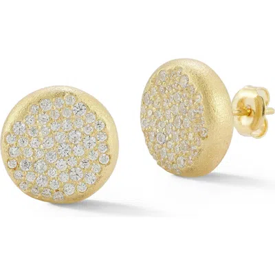 Sphera Milano Pavé Stud Earrings In Gold