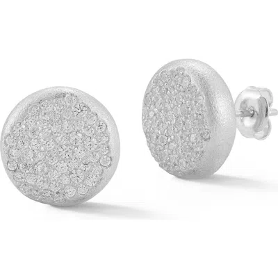 Sphera Milano Pavé Stud Earrings In Metallic