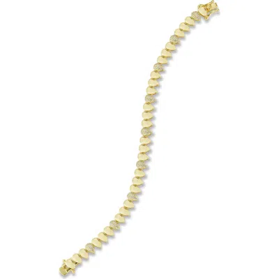 Sphera Milano Pear Link Tennis Bracelet In Gold