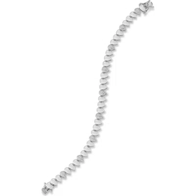 Sphera Milano Pear Link Tennis Bracelet In Gray