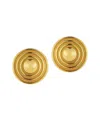 Sphera Milano Plated Bold Round Heart Earrings