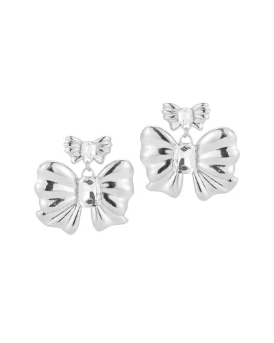 SPHERA MILANO SPHERA MILANO PLATED BOW EARRINGS