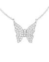 Sphera Milano Plated Butterfly Pendant Necklace