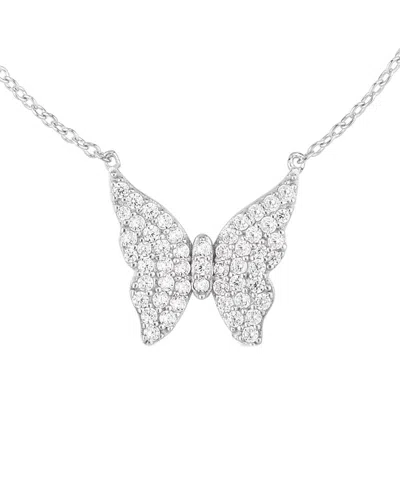 SPHERA MILANO SPHERA MILANO PLATED BUTTERFLY PENDANT NECKLACE
