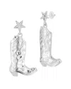 Sphera Milano Plated Cowboy Boot Earrings