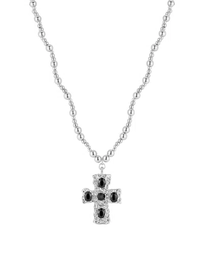 SPHERA MILANO SPHERA MILANO PLATED CROSS NECKLACE