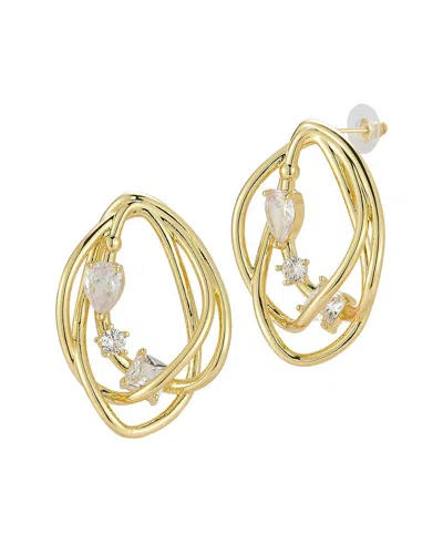 Sphera Milano Plated Crystal Sculptural Earrings