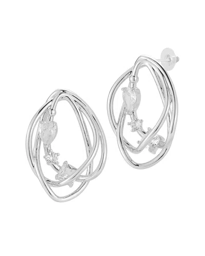 Sphera Milano Plated Crystal Sculptural Earrings
