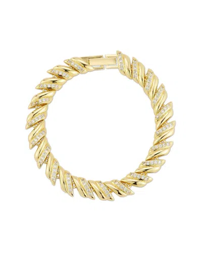 Sphera Milano Plated Cz Bracelet In Gold