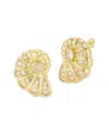 Sphera Milano Plated Cz Earrings In Gold