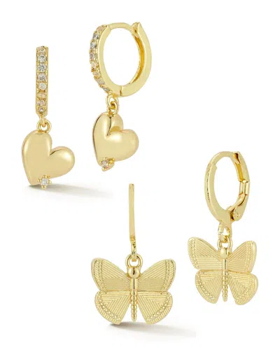 Sphera Milano Plated Cz Earrings In Gold