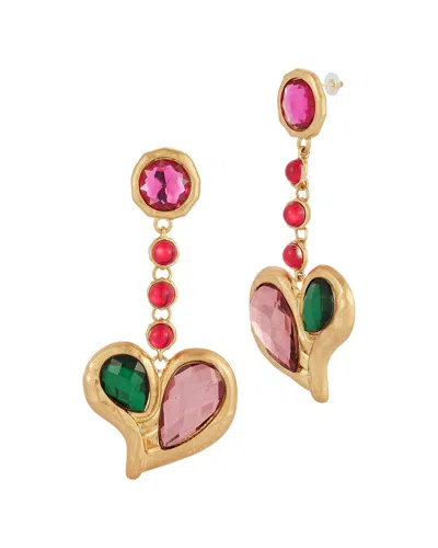 Sphera Milano Plated Cz Earrings In Gold