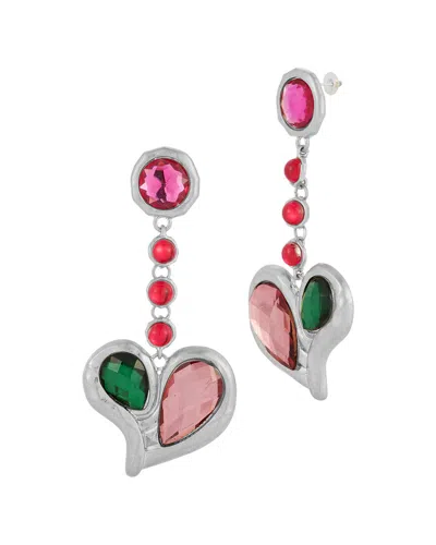 Sphera Milano Plated Cz Earrings In Metallic