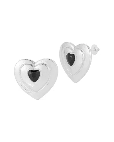 Sphera Milano Plated Cz Earrings In Metallic