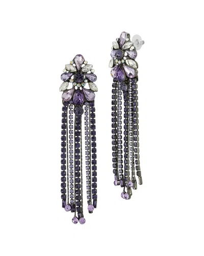 Sphera Milano Plated Cz Earrings In Blue