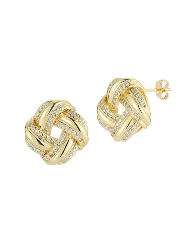 Sphera Milano Plated Cz Earrings In Gold