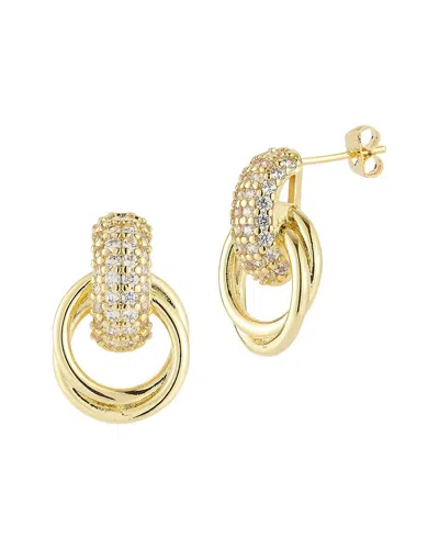 Sphera Milano Plated Cz Earrings In Gold