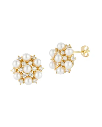 Sphera Milano Plated Cz Earrings In Gold