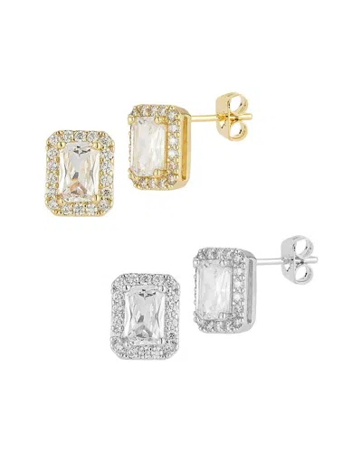 Sphera Milano Plated Cz Earrings In Multi