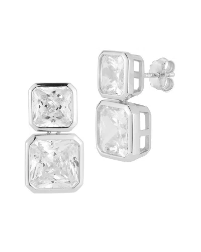 Sphera Milano Plated Cz Earrings In Metallic