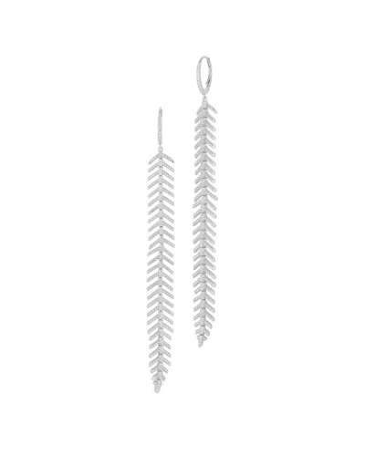 Sphera Milano Plated Cz Earrings In Metallic