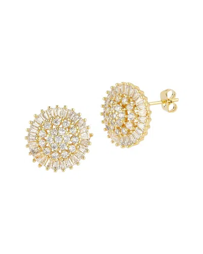 Sphera Milano Plated Cz Earrings In Pattern