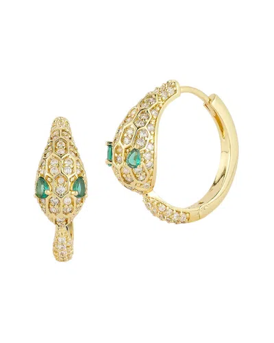 Sphera Milano Plated Cz Earrings In Yellow