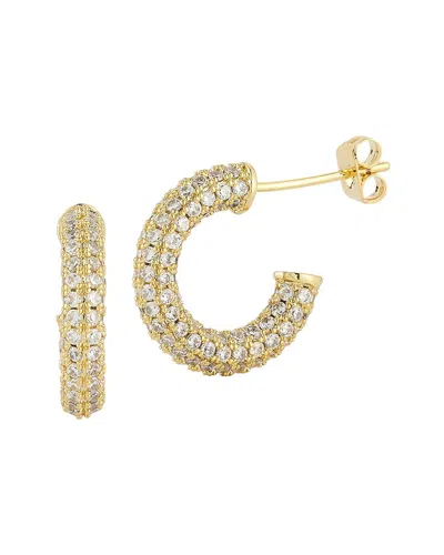 Sphera Milano Plated Cz Earrings In Yellow