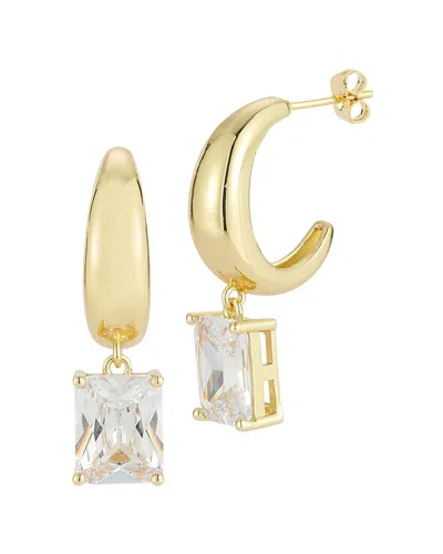 Sphera Milano Plated Cz Earrings In White