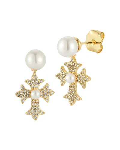 Sphera Milano Plated Cz Earrings In Transparent
