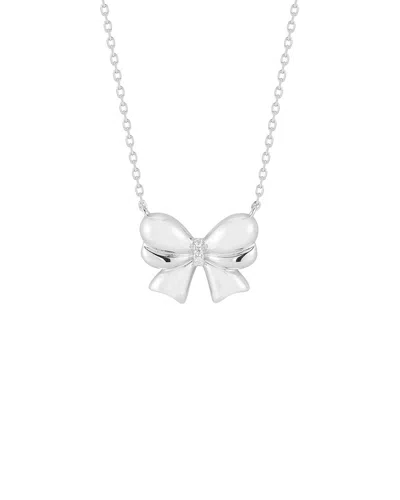 Sphera Milano Plated Cz Necklace In Metallic