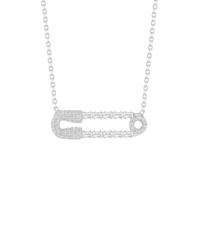 Sphera Milano Plated Cz Necklace In Metallic
