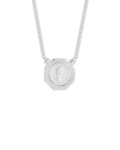 Sphera Milano Plated Cz Necklace In Metallic