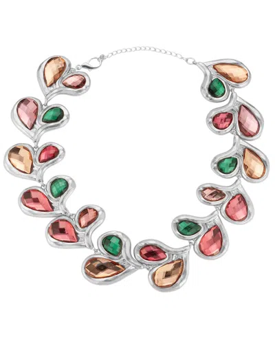 Sphera Milano Plated Cz Necklace In Multi