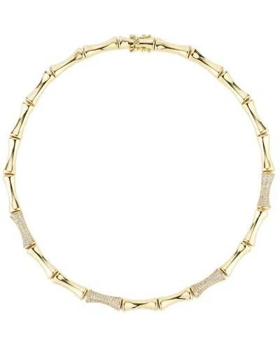 Sphera Milano Plated Cz Necklace In Gold