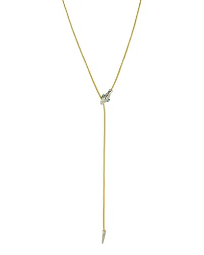 Sphera Milano Plated Cz Necklace In Gold