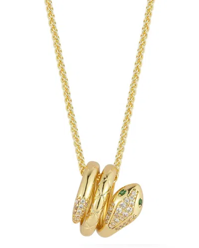 Sphera Milano Plated Cz Necklace In Transparent
