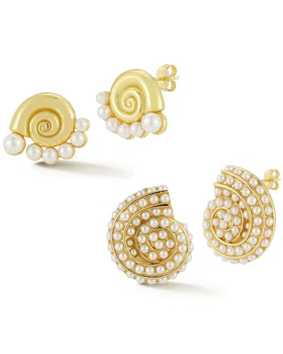 Sphera Milano Plated Earrings In Gold