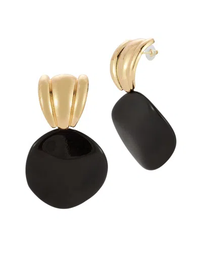 Sphera Milano Resin Statement Drop Earrings In Black