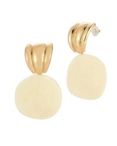 Sphera Milano Resin Statement Drop Earrings In Neutral