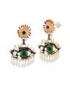 Sphera Milano Plated Evil Eye Earrings