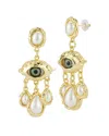 Sphera Milano Plated Evil Eye Earrings