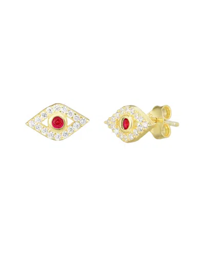 Sphera Milano Plated Evil Eye Studs