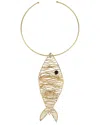 Sphera Milano Plated Fish Collar Necklace
