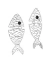 Sphera Milano Fish Drop Earrings