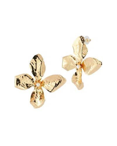 SPHERA MILANO SPHERA MILANO PLATED FLOWER EARRINGS